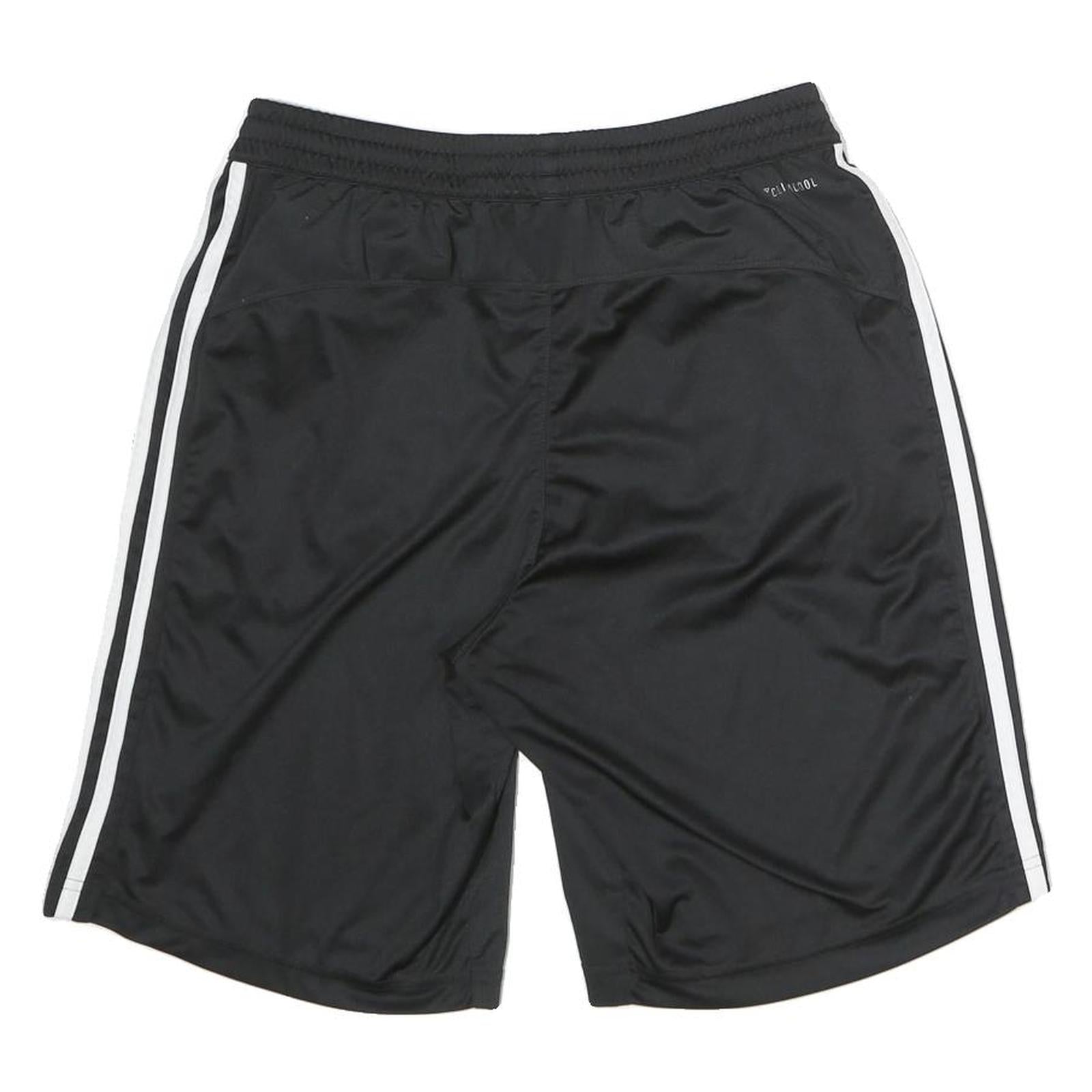 ADIDAS Mens Black Casual Shorts M W27 Sportswear Polyester Strip Design
