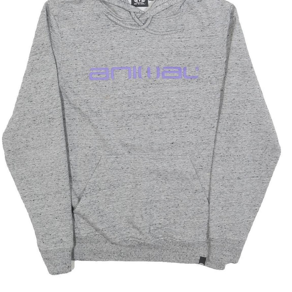 ANIMAL Womens Grey Hoodie XS Cotton Blend Pullover Casual Hooded Sweatshirt