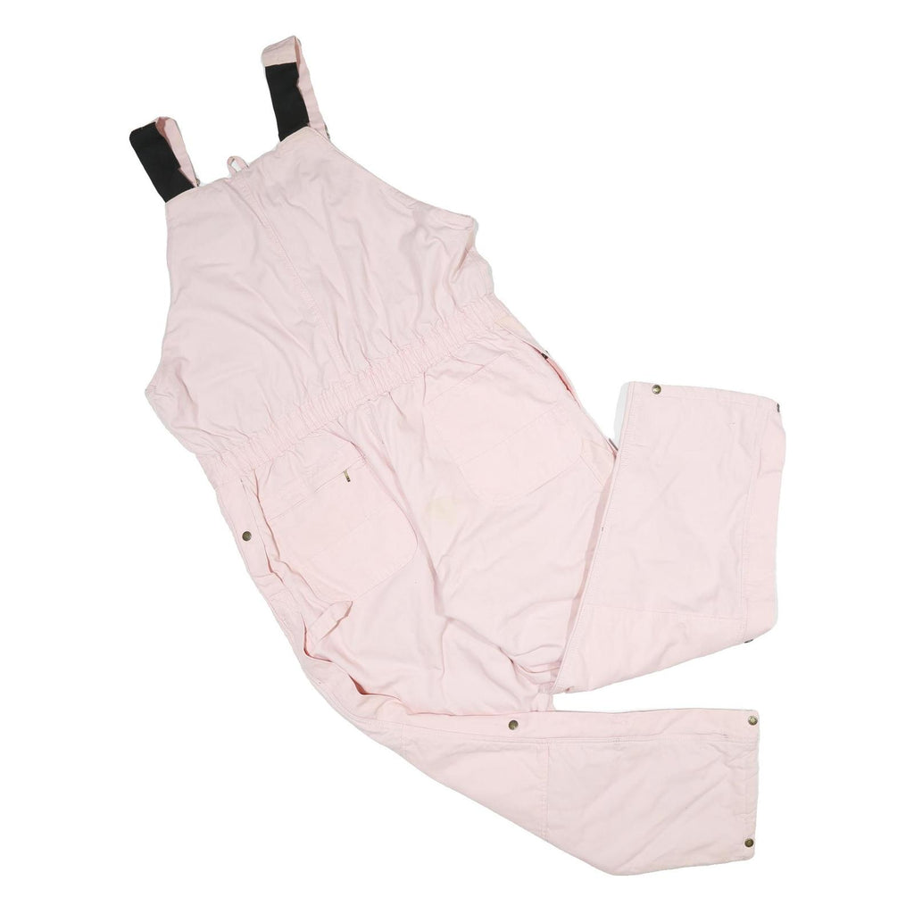 ROD'S Womens Pink Cotton Blend Loose Dungarees 2XL W42 L32 Comfortable Casual