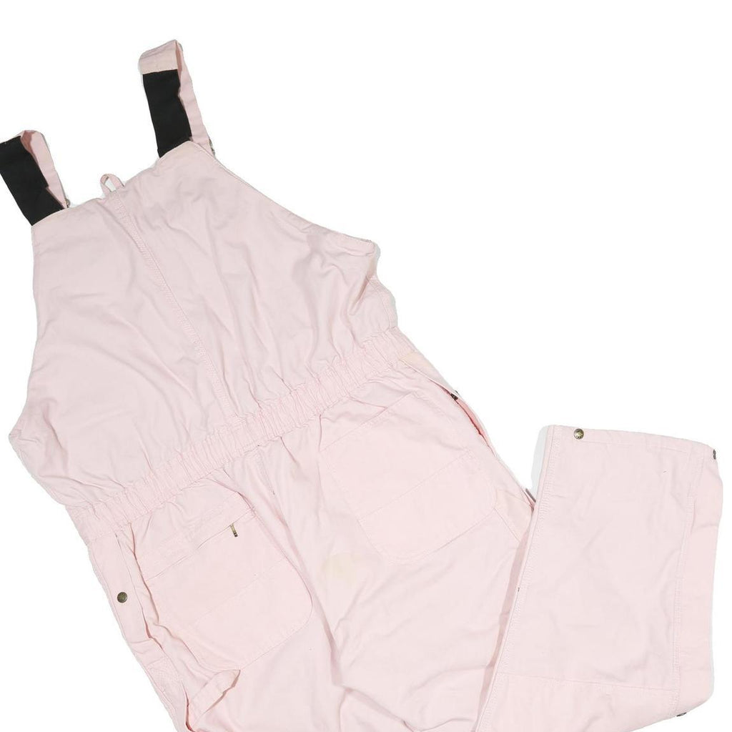 ROD'S Womens Pink Cotton Blend Loose Dungarees 2XL W42 L32 Comfortable Casual