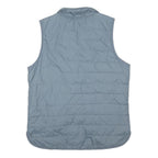 CARHARTT Womens Grey Blue Quilted Sleeveless Jacket M Polyester Blend Zip