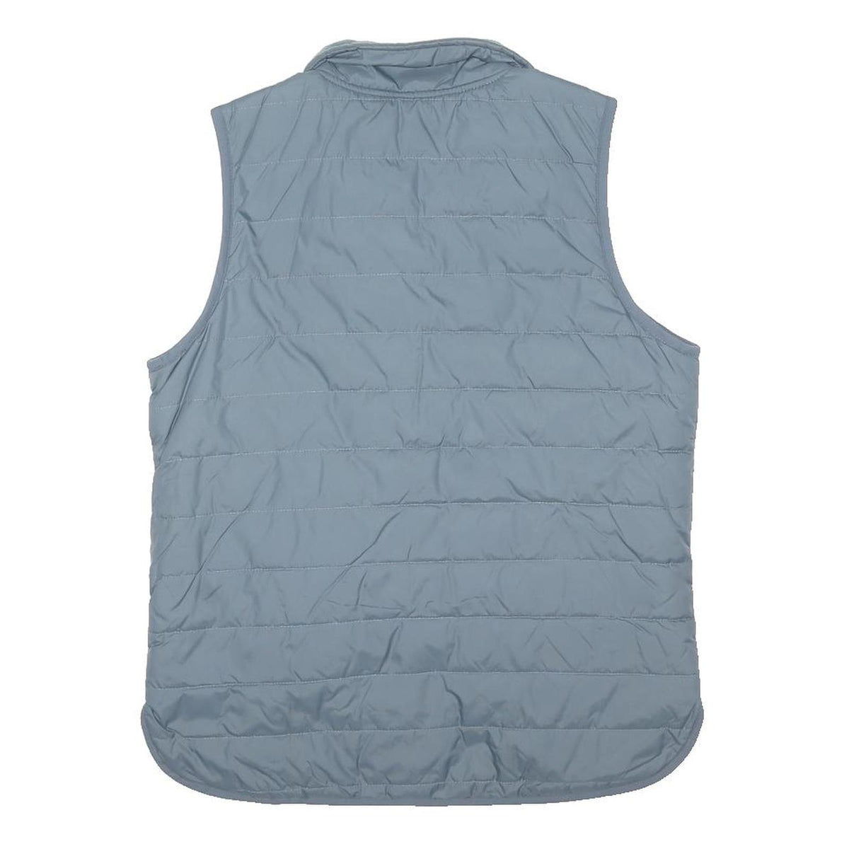 CARHARTT Womens Grey Blue Quilted Sleeveless Jacket M Polyester Blend Zip