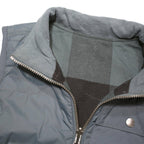 CARHARTT Womens Grey Blue Quilted Sleeveless Jacket M Polyester Blend Zip