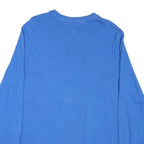 CHAMPION Mens Blue Long Sleeve Crew Neck Logo Embroidered T-Shirt M