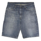 WRANGLER Mens Denim Blue Casual Shorts 2XL W42 Cotton Classic Fit