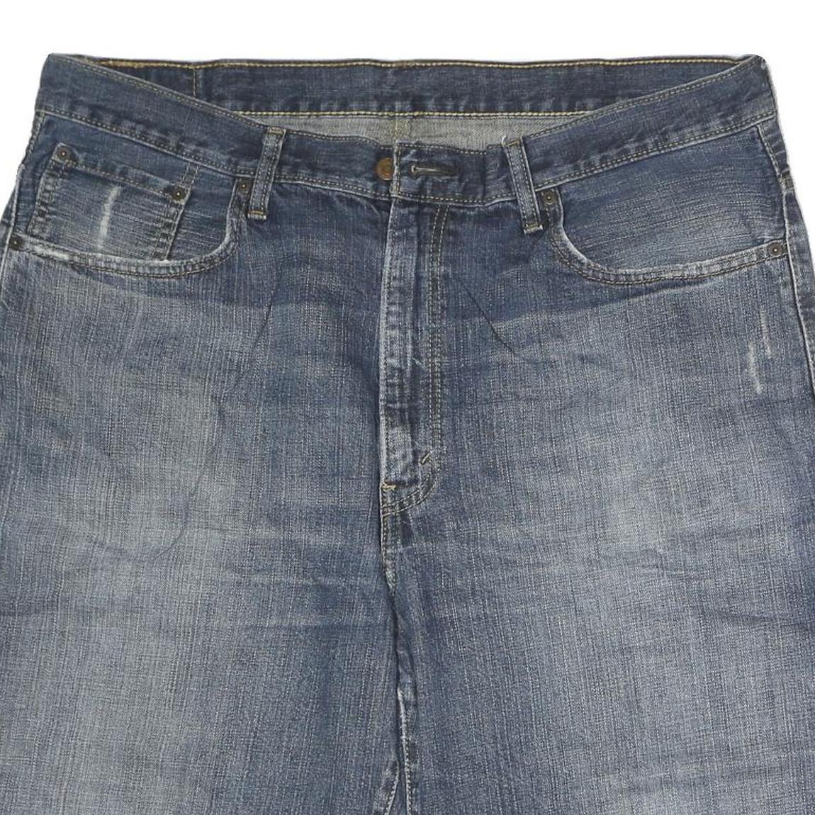 WRANGLER Mens Denim Blue Casual Shorts 2XL W42 Cotton Classic Fit