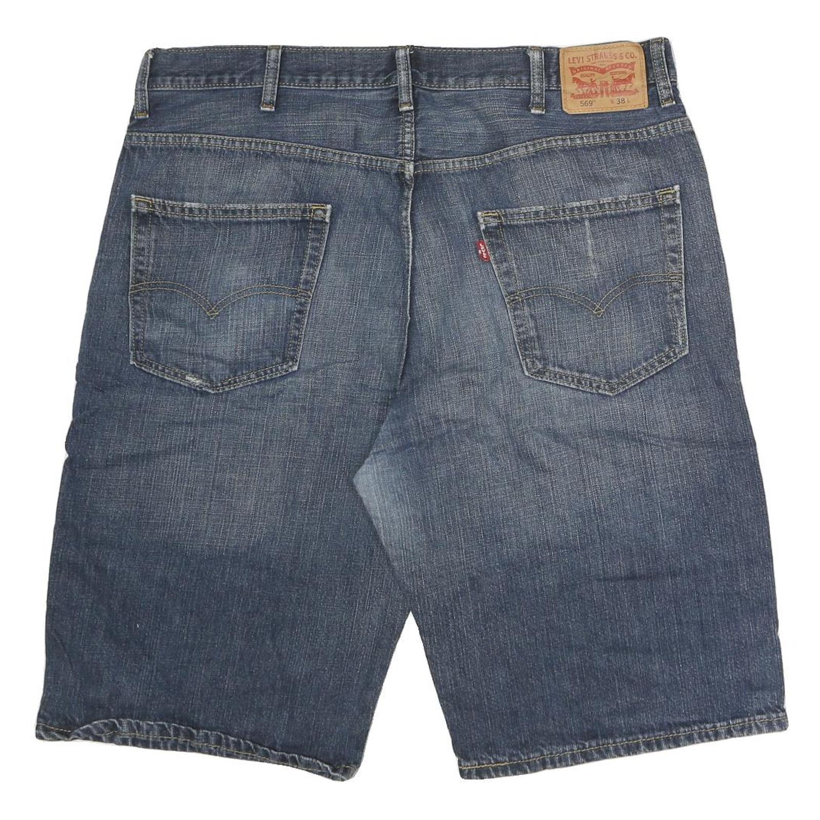 WRANGLER Mens Denim Blue Casual Shorts 2XL W42 Cotton Classic Fit