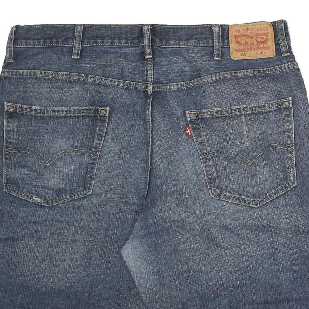 WRANGLER Mens Denim Blue Casual Shorts 2XL W42 Cotton Classic Fit