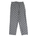 VANS Womens Cotton Blend Black & White Skull Logo Regular Fit Straight Trousers