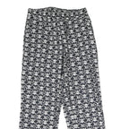 VANS Womens Cotton Blend Black & White Skull Logo Regular Fit Straight Trousers