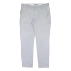 ADIDAS Womens Regular Grey Polyester Blend Trousers W34 L32 Zip Closure