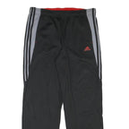 ADIDAS Mens Joggers Black & Grey Polyester Blend Regular Tapered L W36 L32
