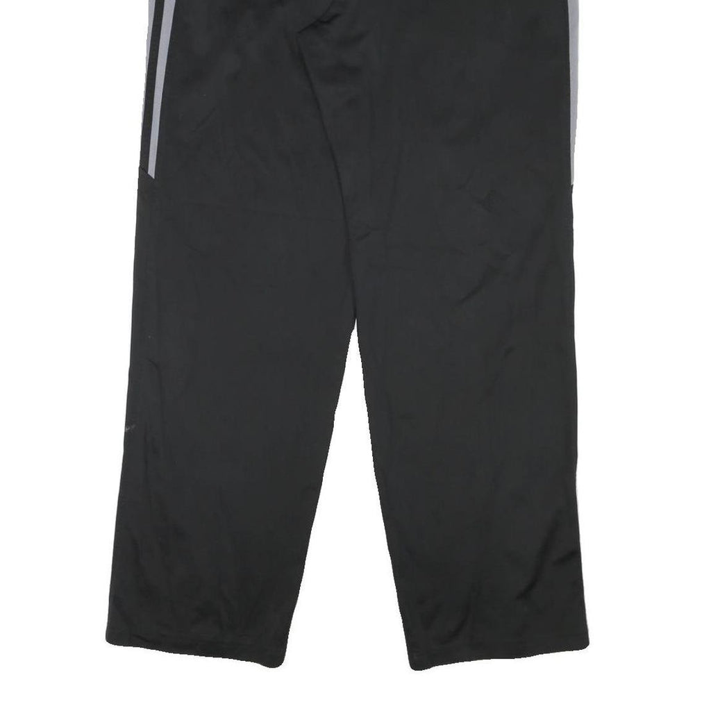 ADIDAS Mens Joggers Black & Grey Polyester Blend Regular Tapered L W36 L32
