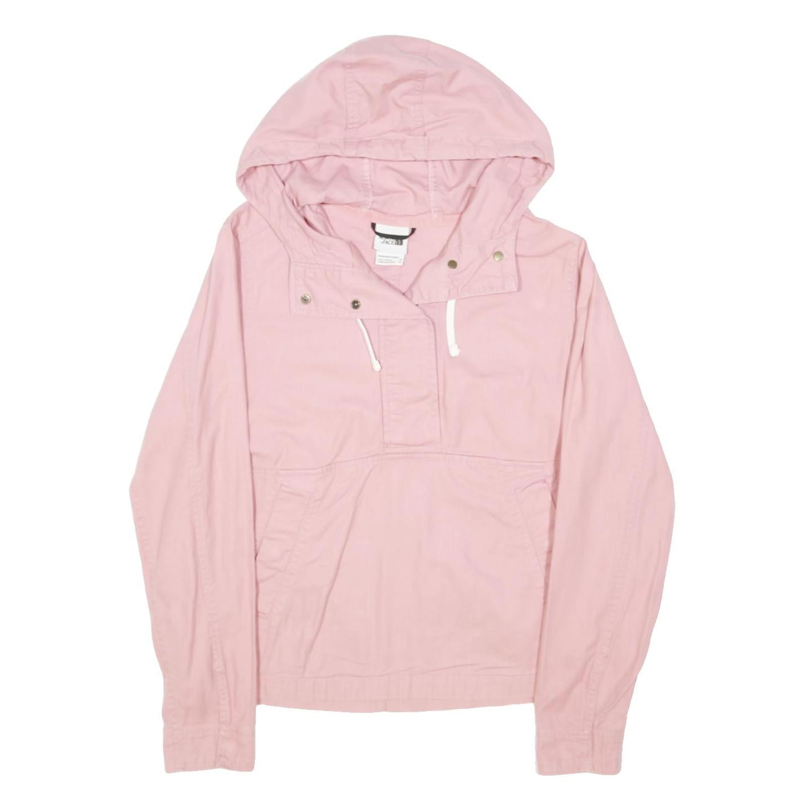 THE NORTH FACE Womens Pink Hooded Jacket XS Cotton Blend Button Closure