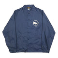 SWINGSTER Mens Navy Blue Classic Polyester Coach Jacket L Button Closure Plain