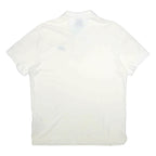 NIKE Mens White Short Sleeve Plain L Polo Shirt Cotton Sportswear