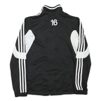 ADIDAS Mens Black & White FCB Football Jacket M Polyester Blend Zip Sportswear