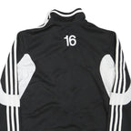 ADIDAS Mens Black & White FCB Football Jacket M Polyester Blend Zip Sportswear