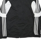 ADIDAS Mens Black & White FCB Football Jacket M Polyester Blend Zip Sportswear
