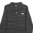 THE NORTH FACE Womens Black Slim Polyester Zip Jacket S Striped Outdoor