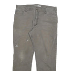 CARHARTT Mens Jeans Brown Relaxed Straight Denim Medium W36 L29 Workwear Utility