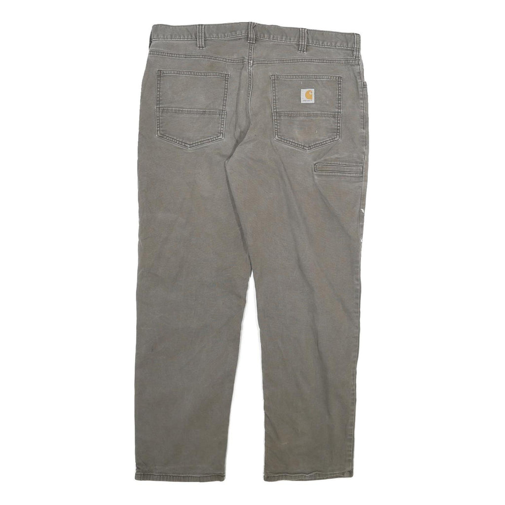 CARHARTT Mens Jeans Brown Relaxed Straight Denim Medium W36 L29 Workwear Utility