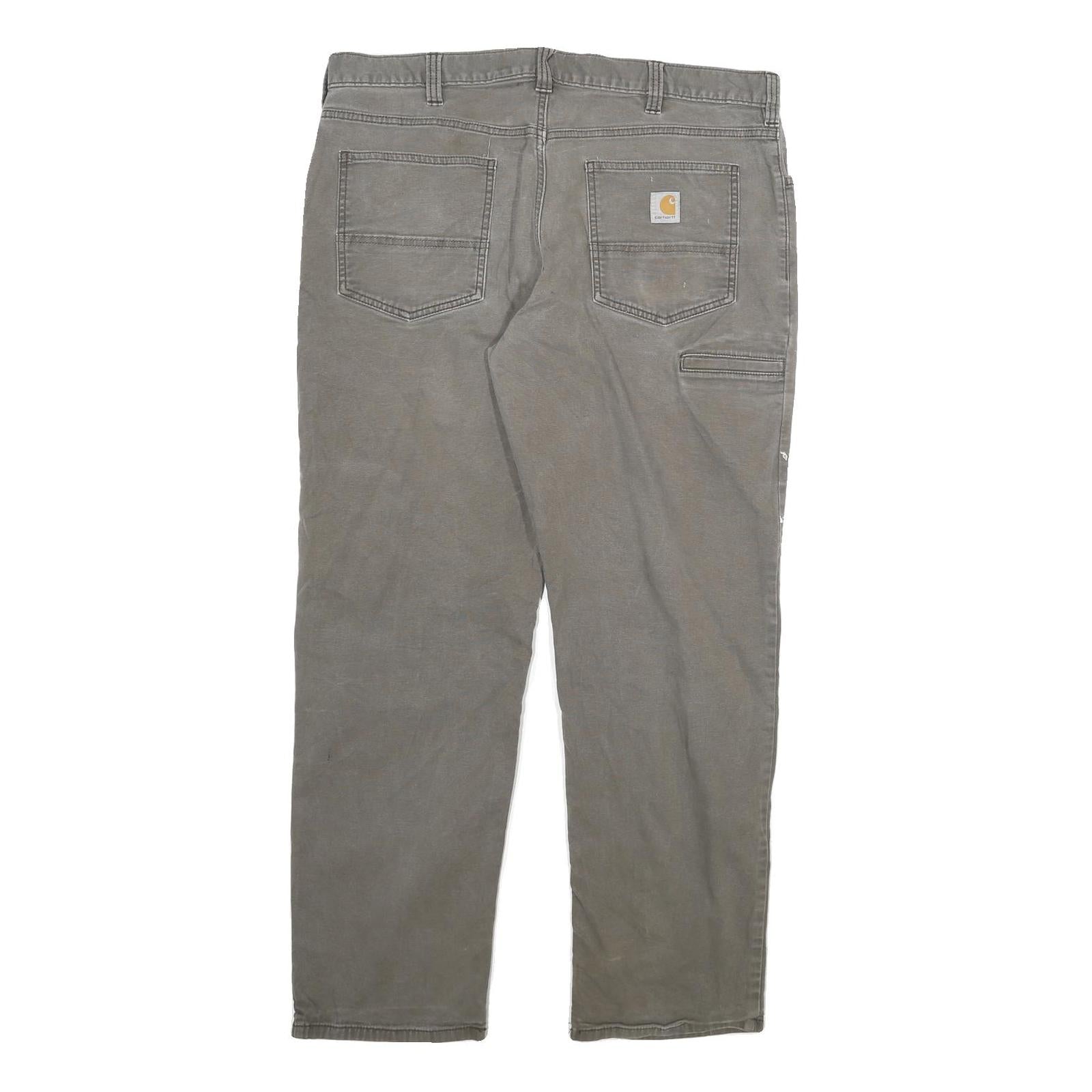 CARHARTT Mens Jeans Brown Relaxed Straight Denim Medium W36 L29 Workwear Utility