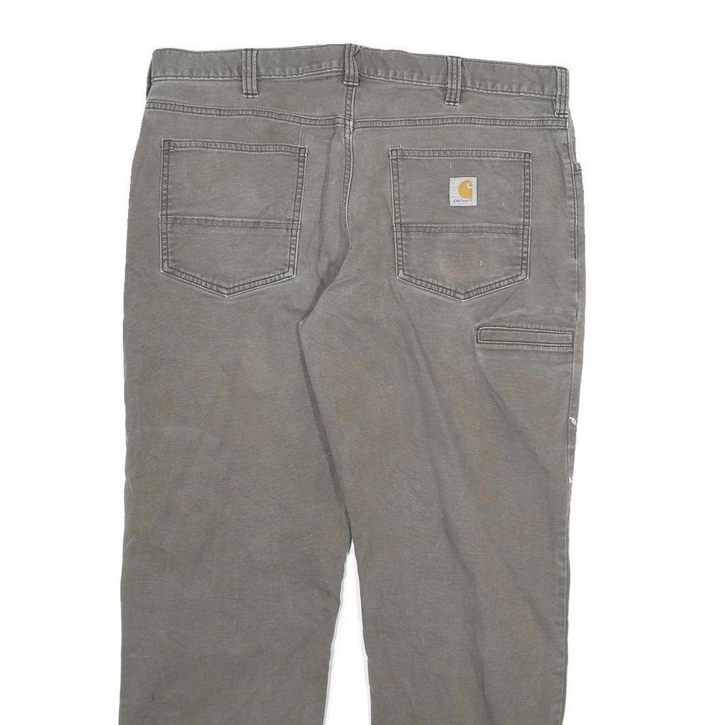 CARHARTT Mens Jeans Brown Relaxed Straight Denim Medium W36 L29 Workwear Utility