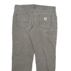 CARHARTT Mens Jeans Brown Relaxed Straight Denim Medium W36 L29 Workwear Utility