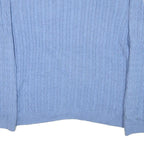 CHAPS Mens Blue Cable Knit Crew Neck Jumper XL Cotton Blend Classic Style