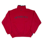 FUBU Mens Sweatshirt Blue 1/4 Zip 2XL