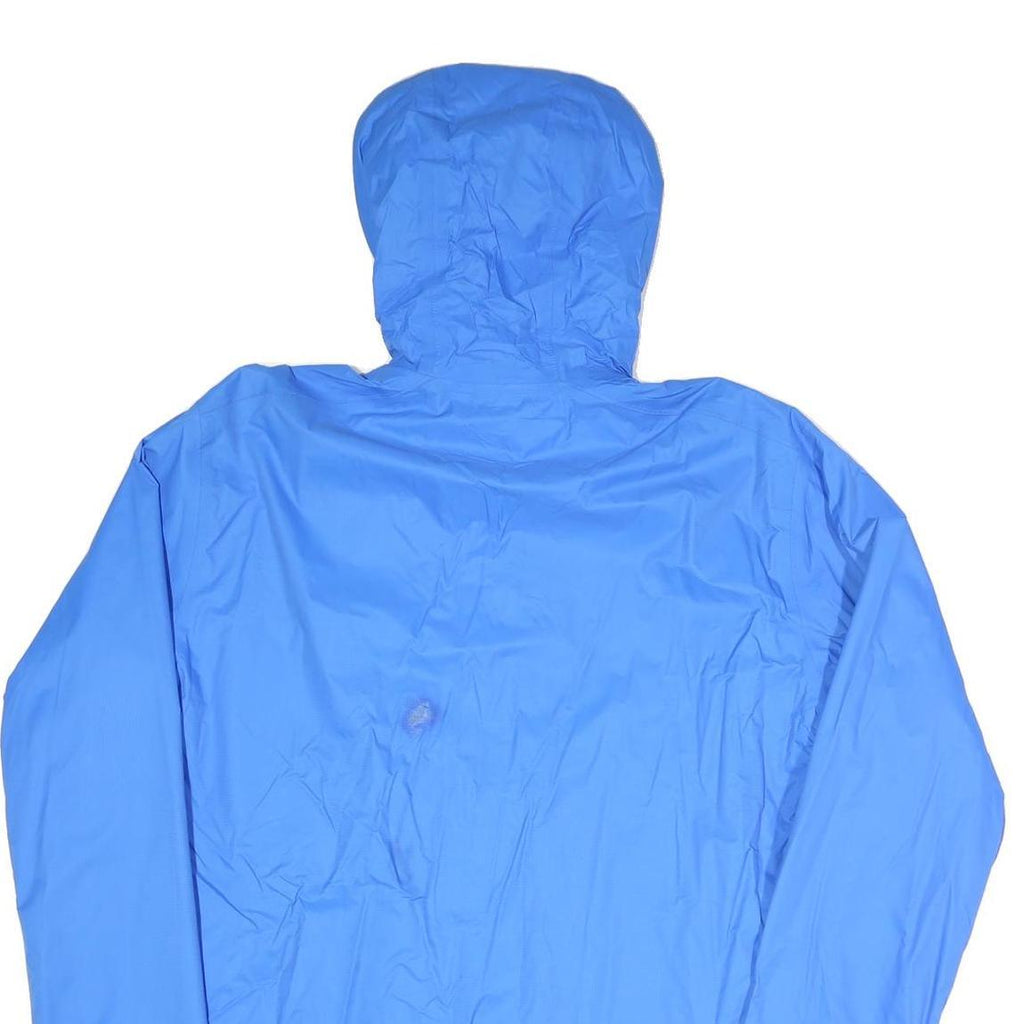 SALOMON Mens Blue Outdoor Jacket L Polyester Blend Plain Zip Hooded