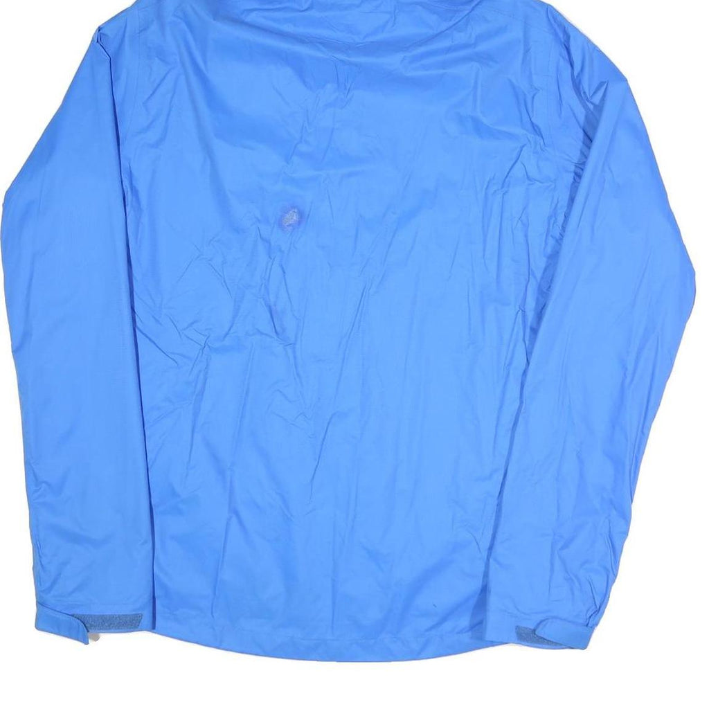 SALOMON Mens Blue Outdoor Jacket L Polyester Blend Plain Zip Hooded