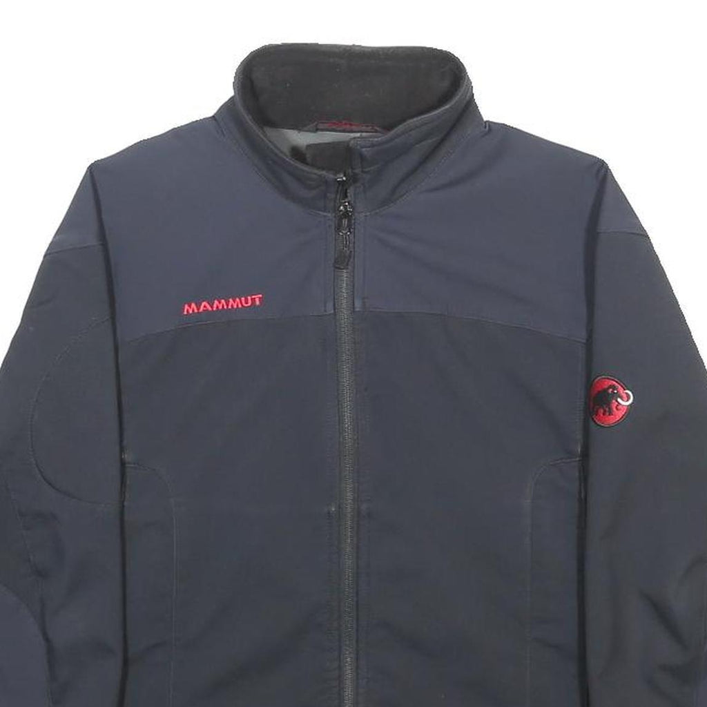 MAMMUT Womens Blue Softshell Jacket S Synthetic Zip Outdoor Sportswear