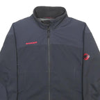 MAMMUT Womens Blue Softshell Jacket S Synthetic Zip Outdoor Sportswear