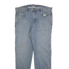 CARHARTT Mens Jeans Blue Cotton Blend Regular Straight Zip W38 L34 Workwear