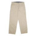 WRANGLER Mens Cotton Beige Regular Cargo Trousers W34 L32 Casual Workwear