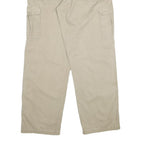WRANGLER Mens Cotton Beige Regular Cargo Trousers W34 L32 Casual Workwear