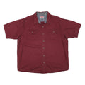 WRANGLER Mens Maroon Shirt Cotton Blend XL Casual Button Pocket