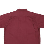 WRANGLER Mens Maroon Shirt Cotton Blend XL Casual Button Pocket