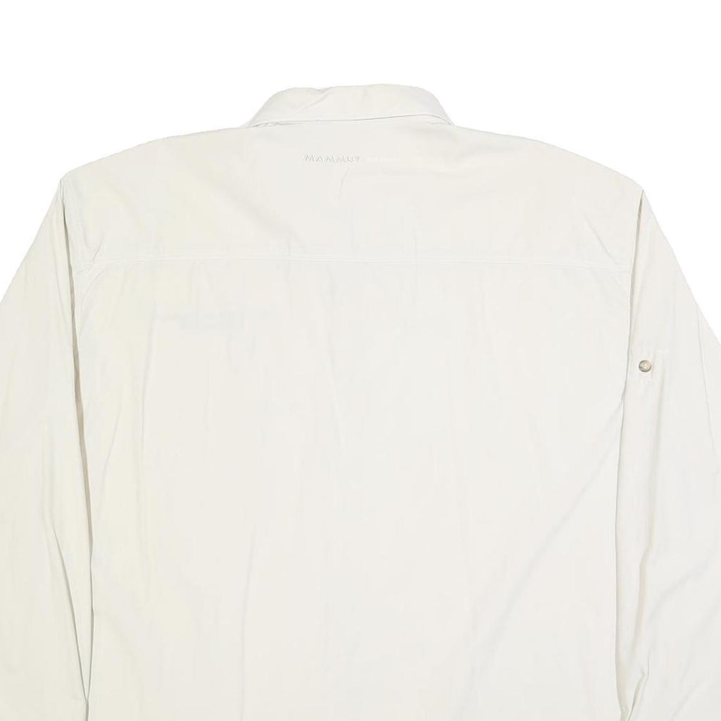 MAMMUT Womens White 2XL Long Sleeve Button Shirt Outdoor Style