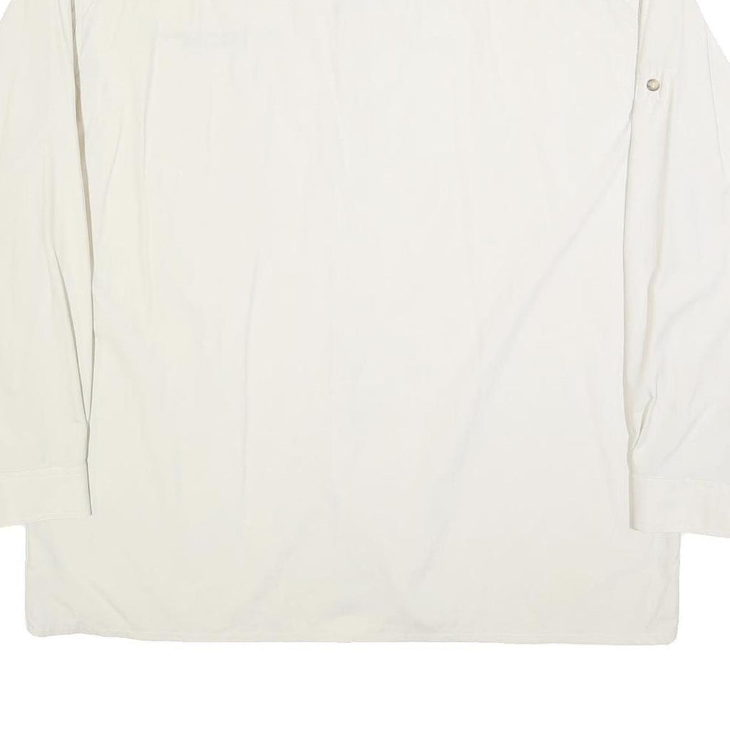 MAMMUT Womens White 2XL Long Sleeve Button Shirt Outdoor Style