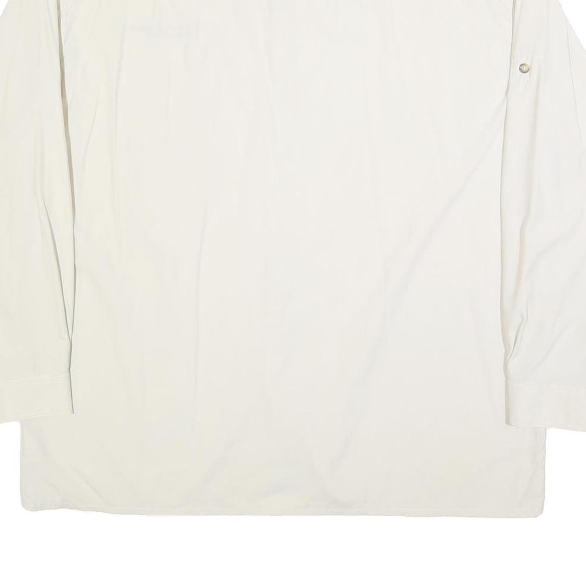 MAMMUT Womens White 2XL Long Sleeve Button Shirt Outdoor Style