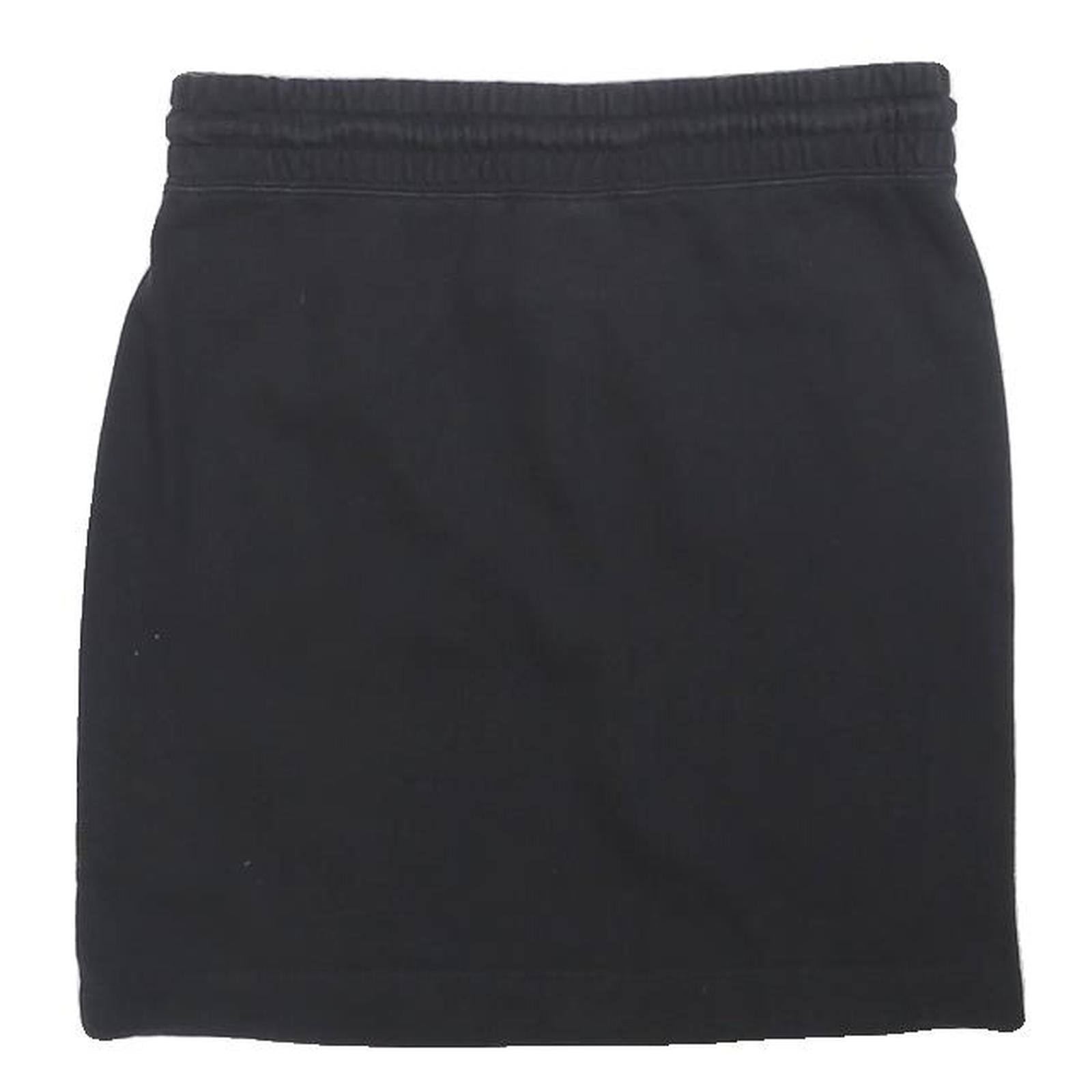 CHAMPION Womens Black Cotton Blend Mini Skirt XS Logo Print Casual Sportswear