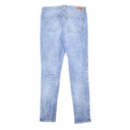 LEVI'S Womens Slim Blue Denim Light Wash Jeans W29 L32 Skinny Fit Zip Closure