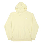 ADIDAS Womens Cream Hoodie XL Cotton Blend Pullover Casual Sports Sweatshirt