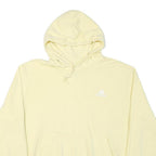 ADIDAS Womens Cream Hoodie XL Cotton Blend Pullover Casual Sports Sweatshirt