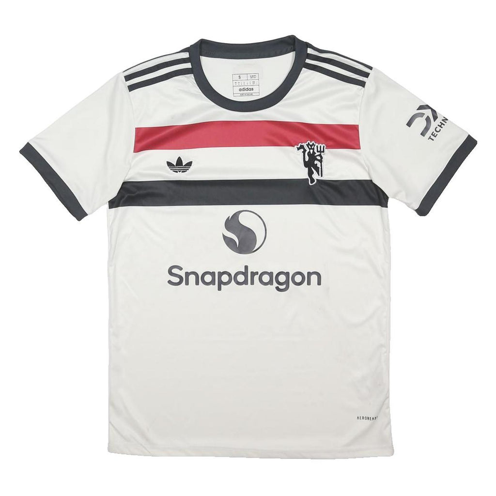 ADIDAS ORIGINALS 2024-25 Manchester United Third Mens White Football Shirt S