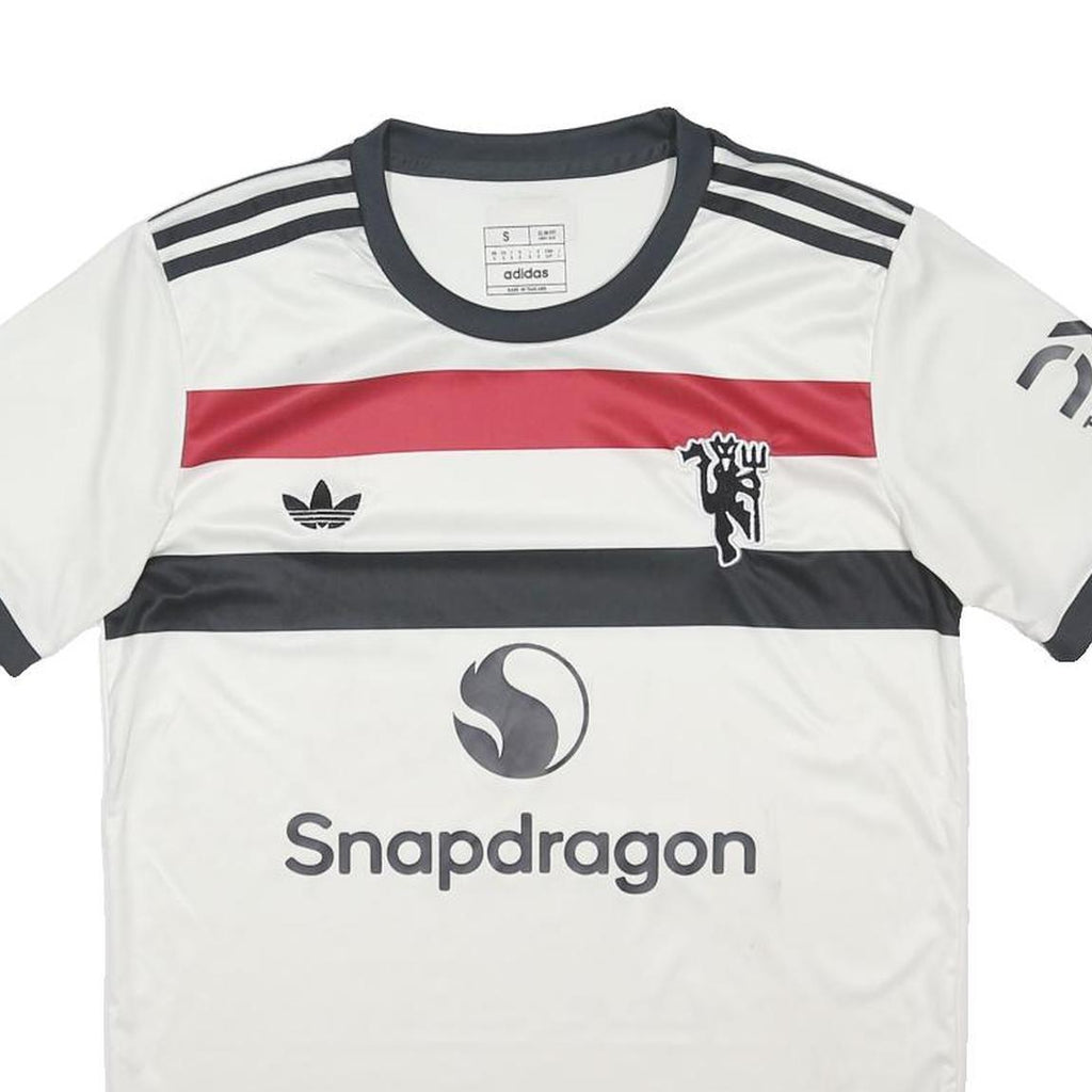 ADIDAS ORIGINALS 2024-25 Manchester United Third Mens White Football Shirt S