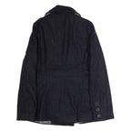 TOMMY HILFIGER Womens Trench Coat Grey Wool UK 10